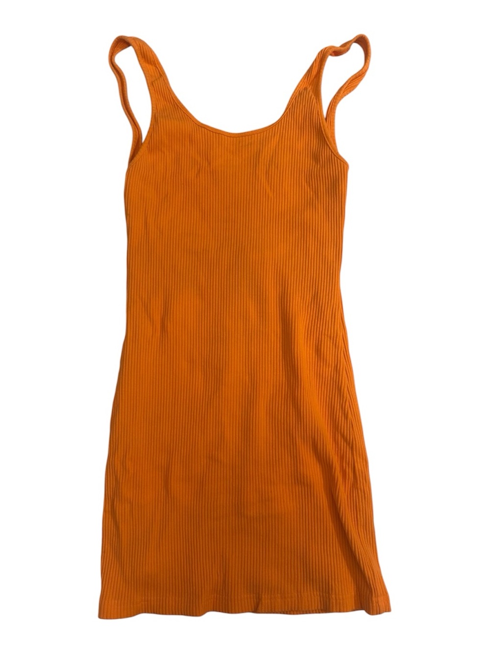 by the way. Bright Orange Ribbed Tank